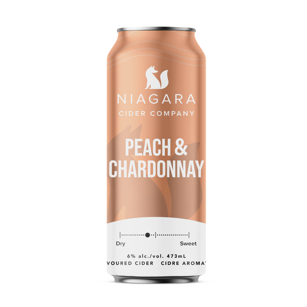 Peach & Chardonnay Cider - 6 x 473mL