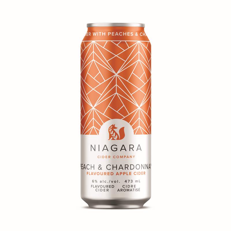 Peach & Chardonnay Cider - 6 x 473mL