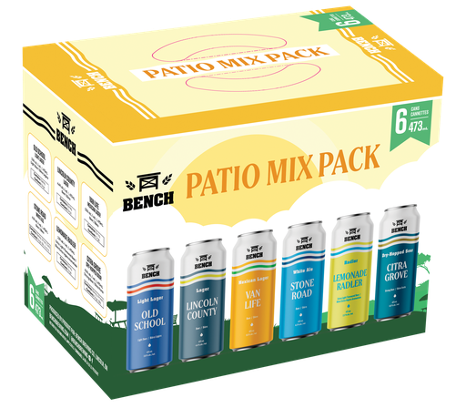 [60112-BI-MIXF] Bench Patio Pack - 6 x 473mL
